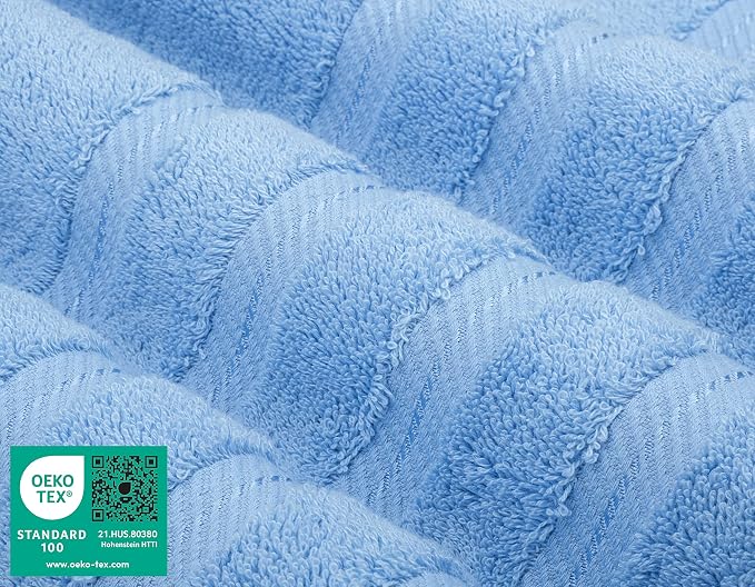American Soft Linen Luxury 6 Piece Towel Set, 2 Bath Towels 2 Hand Towel 2 - Image 3