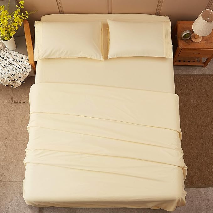 SONORO KATE Bed Sheet Set Super Soft Microfiber 1800 Thread Count Luxury - Image 9