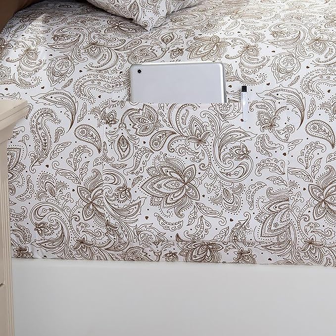 Elegant Comfort Luxury Soft Bed Sheets Paisley Pattern - Image 3