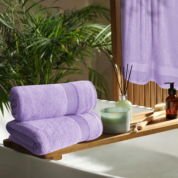 Belizzi Home 4 Pack Bath Towel Set 27x54, 100% Ring Spun Cotton, Ultra Soft - Image 4