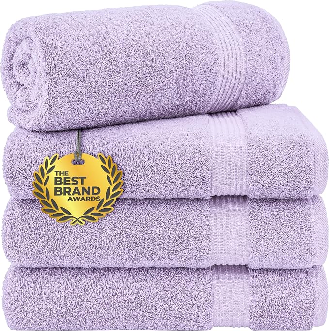 Cotton Paradise 4 Piece Turkish Bath Towels by UNITEDHOMETEXTILE