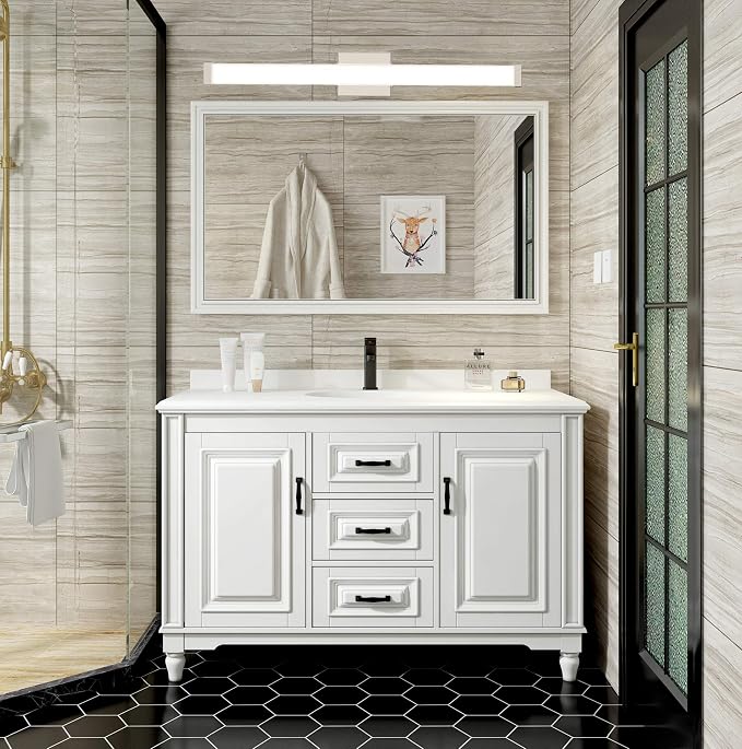 33.5 Inch Brushed Nickel LED Bathroom Vanity Light, 18W 4000K Natural White - Image 7