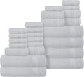 Belizzi Home 100% Cotton Towel Set, Contains 6 Soft Bath Towel, 6 Hand Towels by Unknown