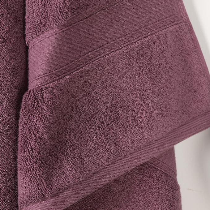 SUPERIOR Egyptian Cotton Pile Bath Towel Set of 2, Ultra Soft Luxury Towels - Image 3