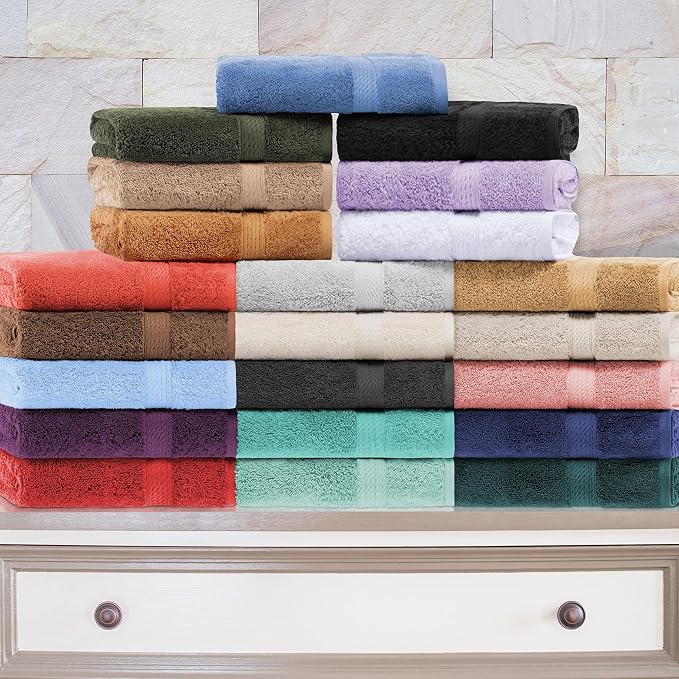 SUPERIOR Egyptian Cotton Pile Bath Sheet Set of 2, Ultra Soft Luxury Towels - Image 7
