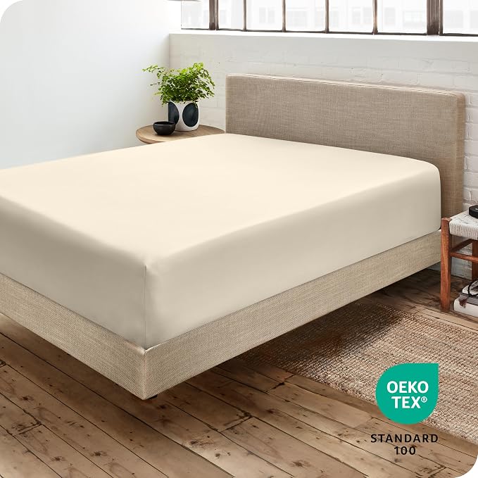 Bare Home Fitted Bottom Sheet Queen Size - Image 4