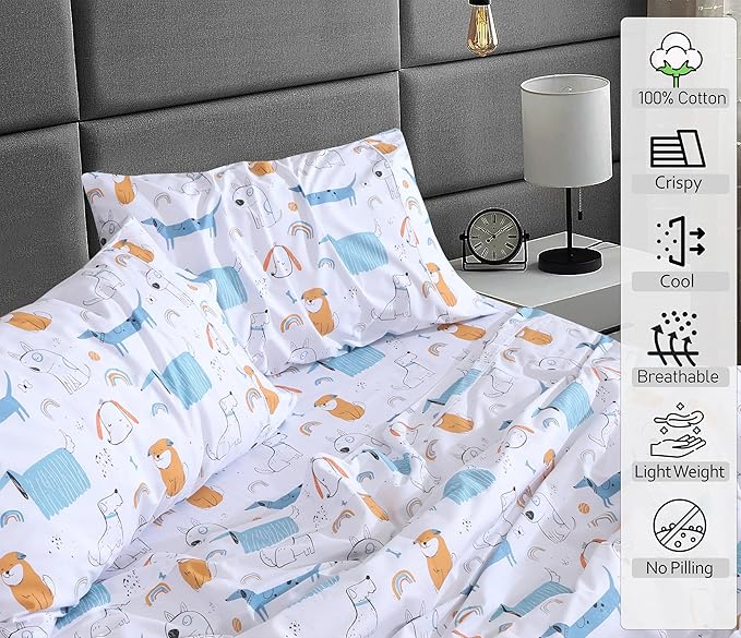 RUVANTI 100% Cotton Sheets – Queen Size Percale Bedding, Cooling & Breathable - Image 3