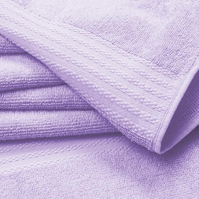 GLAMBURG Premium Cotton Oversized 2 Pack Bath Sheet 35x70-100% Pure Cotton - Image 2