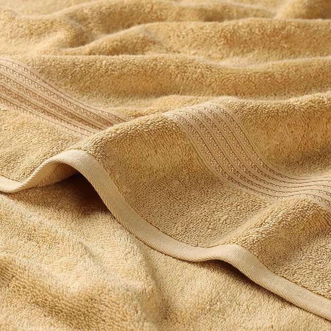 Superior Egyptian Cotton 8-Piece Towel Set, Guest Bath Decor Essentials - Image 3