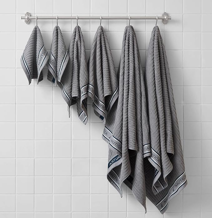 Nautica - Bath Towels, 100% Soft & Absorbent Fluffy Cotton, Highly Absorbent & - Image 3