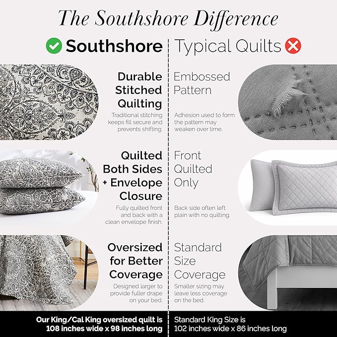Southshore Fine Living, Inc. Ashanti Collection Oversized King Quilt Bedding Set - Image 4