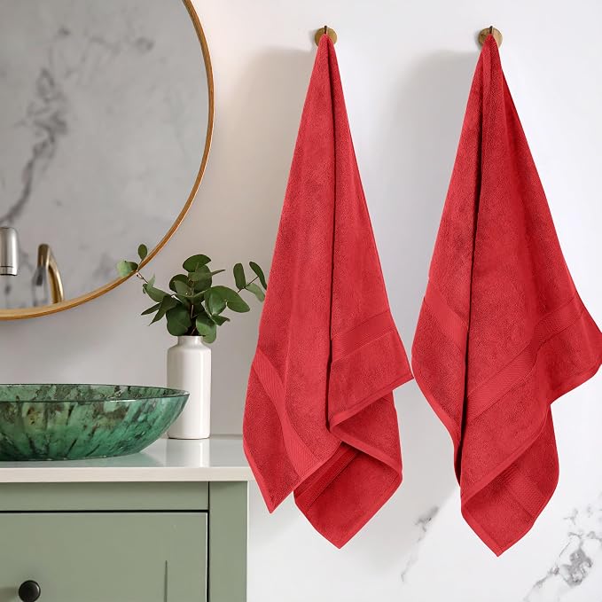 SUPERIOR Egyptian Cotton Pile Bath Towel Set of 2, Ultra Soft Luxury Towels by SUPERIOR