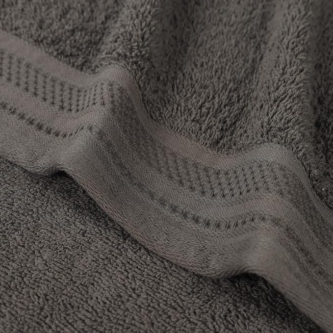 Superior Honeycomb 100% Cotton 500 GSM 12 Piece Bath Towel Set, 6 Washcloths - Image 6