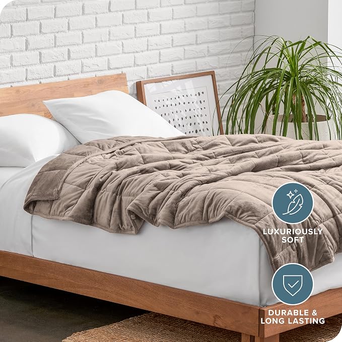 Bare Home Weighted Blanket King Size 25lb - Image 5