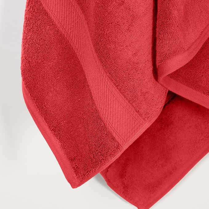 SUPERIOR Egyptian Cotton Pile Bath Towel Set of 2, Ultra Soft Luxury Towels - Image 6