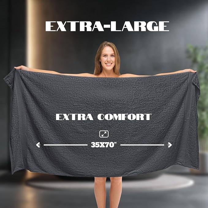 White Classic Luxury Soft Bath Sheet Towels - Image 4