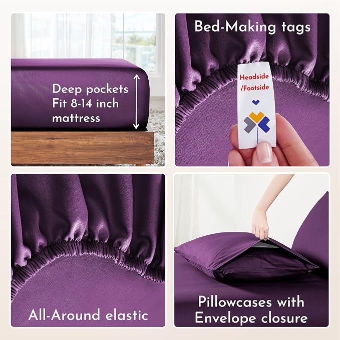 California Design Den Deep Pocket King Sheet Set - Image 5