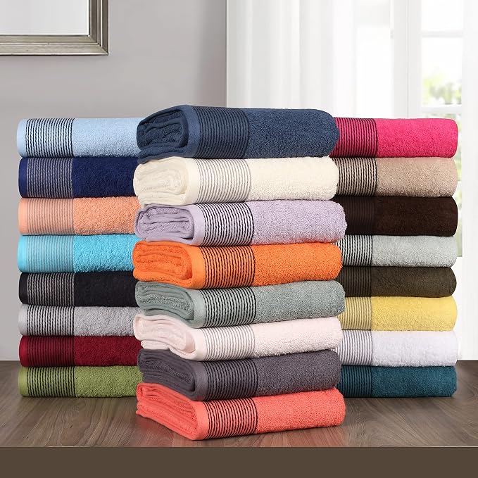 BELIZZI HOME Ultra Soft 2 Pack Oversized Bath Towel Set 28x55 inches, 100% - Image 5