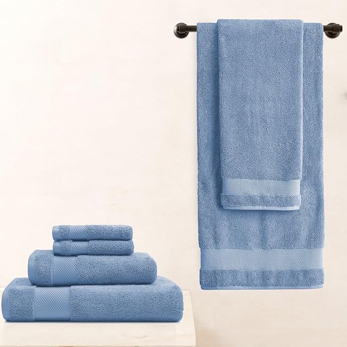 BIOWEAVES 100% Organic Cotton 700 GSM Plush Bath Towels 30" x 58" GOTS Certified - Image 6