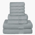 Belizzi Home 8 Piece Towel Set 100% Ring Spun Cotton, 2 Bath Towels 27x54 by Unknown