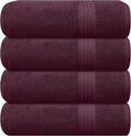 GLAMBURG Premium Cotton 4 Pack Bath Towel Set by GLAMBURG