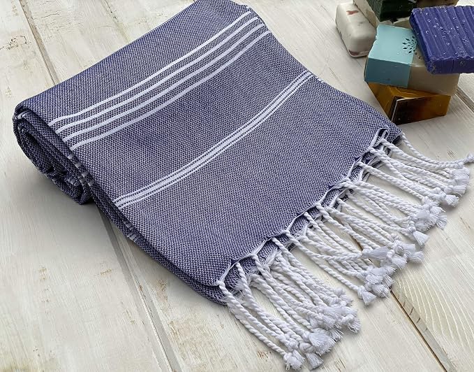 Beach Towel 100% Cotton Turkish Beach Towel Adult 38x70 Inch Pre-washed - Image 6