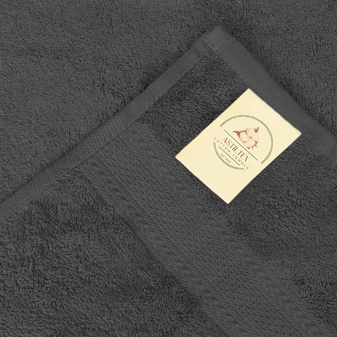 Large Bath Towels Bulk Set of 12 – 100% Cotton Terry – 24" x 50" – Quick Dry - Image 8