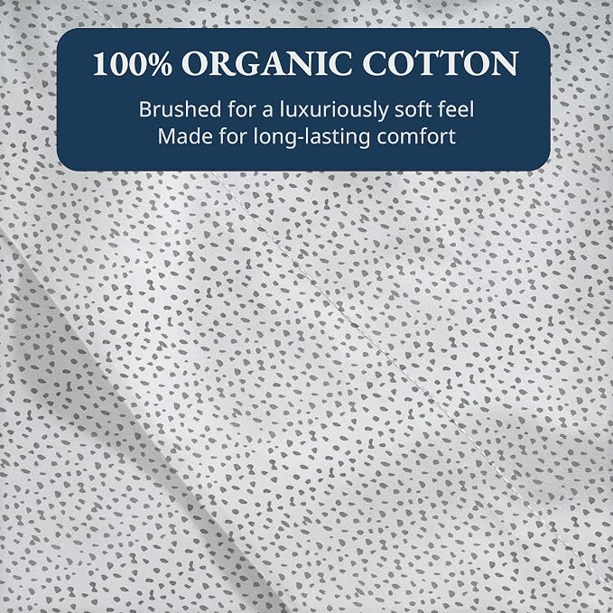 Lane Linen 100% Organic Cotton Twin Size Flat Sheet Only - Image 5