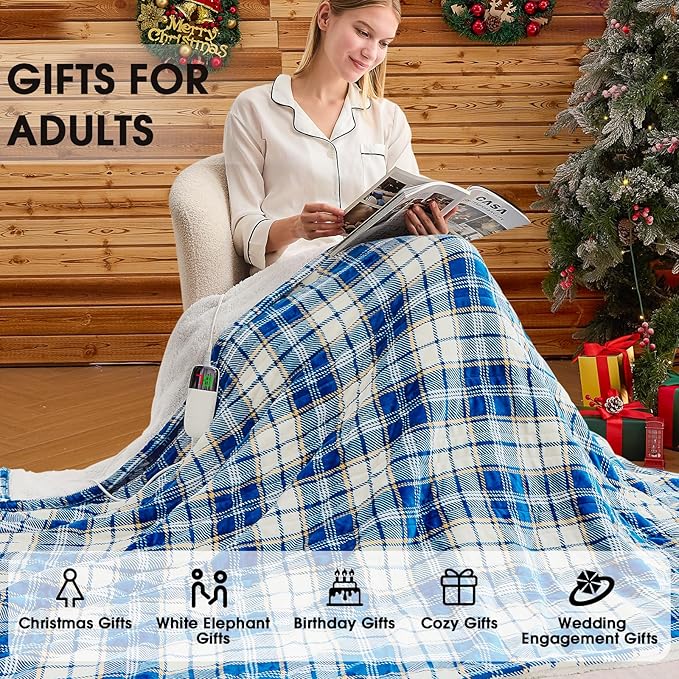 Heated Electric Blanket Queen Size, 84X90 Heating Blanket Queen - Image 5