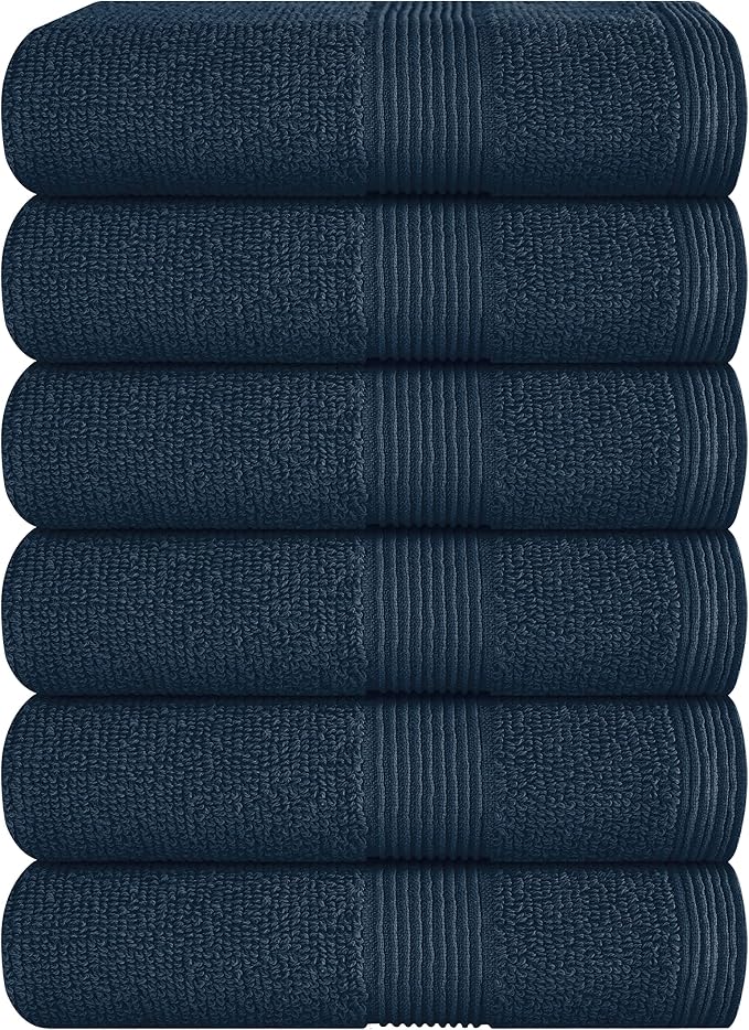 Belizzi Home Ultra Soft 6-Piece Hand Towel Set 16x28-100% Ringspun Cotton by Unknown