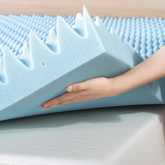 Best Price Mattress 4 Inch Egg Crate Memory Foam Mattress Topper - Image 4