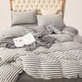 PURE ERA Jersey Knit Duvet Cover Set 100% T-Shirt Heather Cotton Super Soft by PUREERA