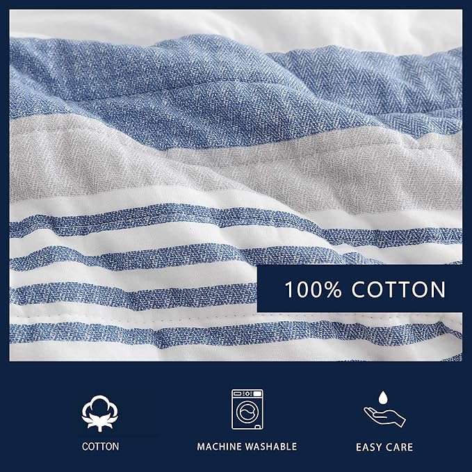 Nautica - Twin Quilt Set, Reversible Cotton Bedding - Image 5