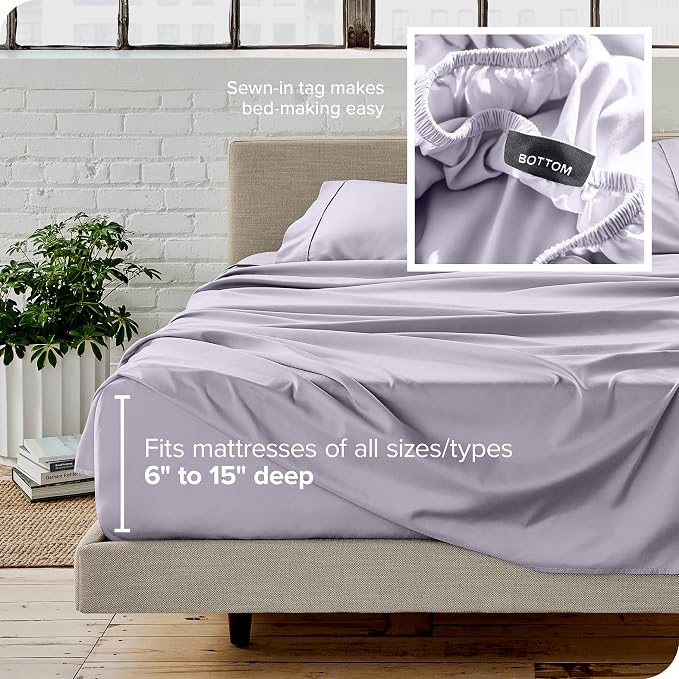 Bare Home Split Head Flex King Sheet Set - Image 6