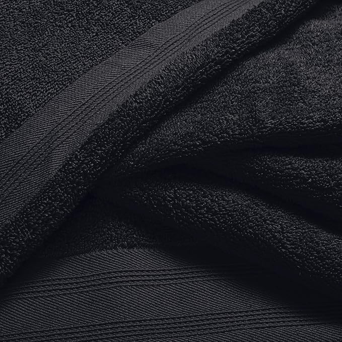 Ultra Soft 3 Pack Cotton Towel Set, Contains a Bath Towels 28x55 inch, a Hand - Image 2