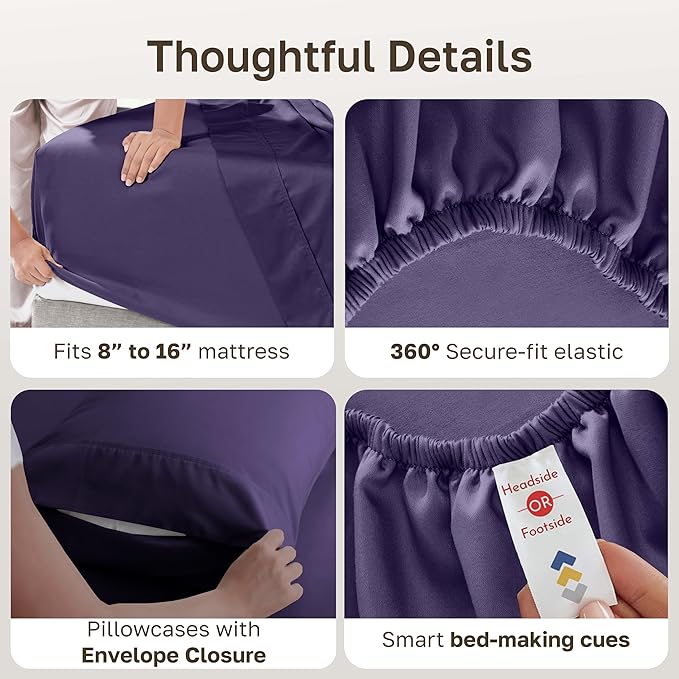 California Design Den 6-Pc King Size Sheet Set - Image 5