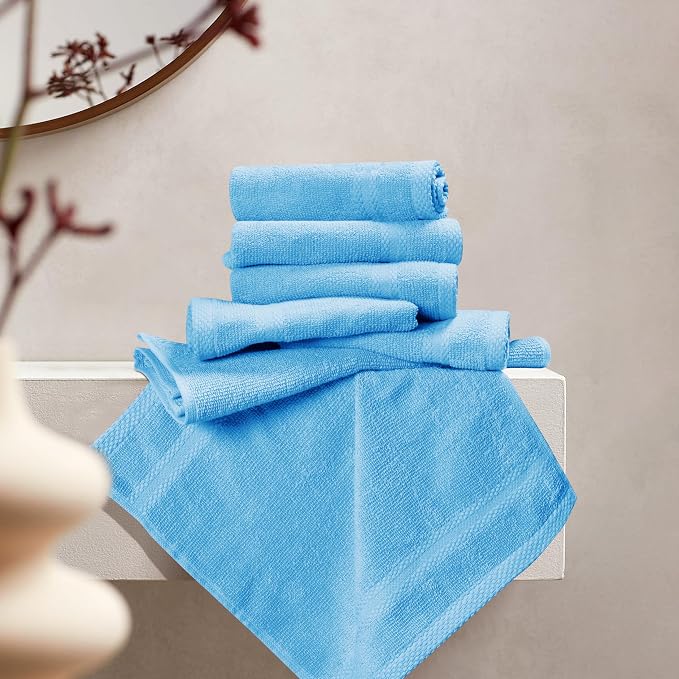 GLAMBURG Ultra Soft 12-Piece Washcloths Set 13x13-100% Ringspun Cotton - Image 3