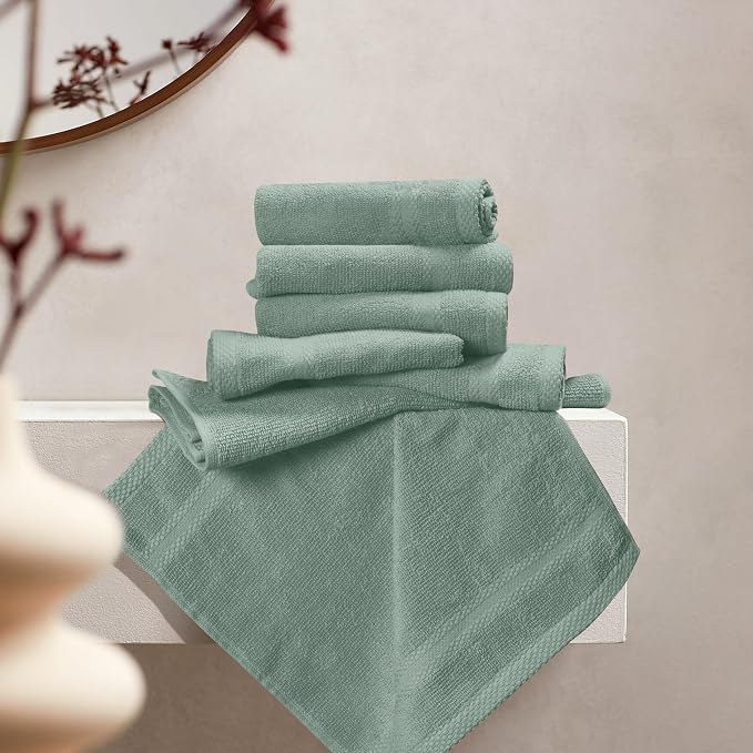 GLAMBURG Ultra Soft 12-Piece Washcloths Set 13x13-100% Ringspun Cotton - Image 3