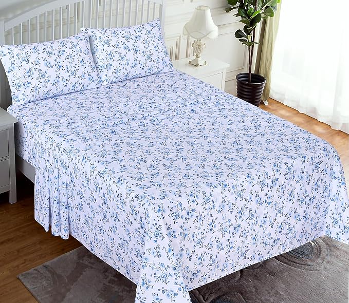 RUVANTI 100% Cotton Sheets – King Size Percale Bedding, Cooling & Breathable - Image 2