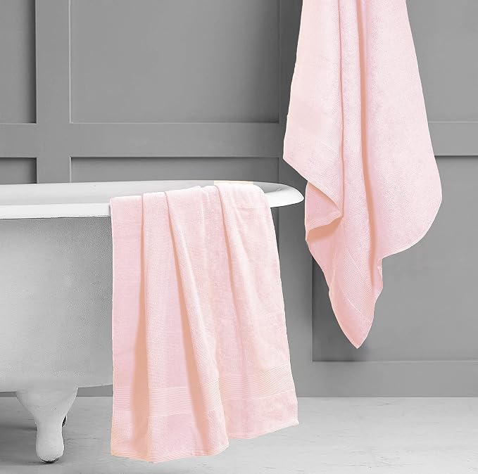 Belizzi Home Premium Cotton Oversized 2 Pack Bath Sheet 35x70-100% Pure Cotton - Image 4
