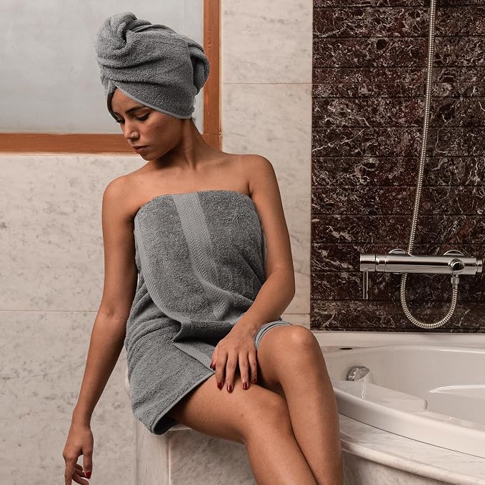 HERCULEAN Large Bath Towels 24 x 50 Pack of 6 | Quick Dry and Highly Absorbent - Image 3