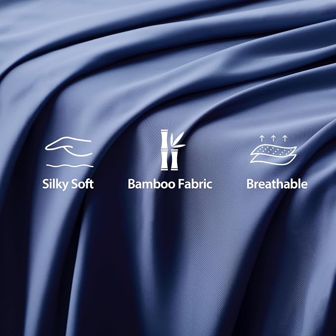 Bamboo Viscose Flat Sheets Only, Sateen Weave Calking Size Flat Sheet Only - Image 2