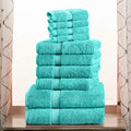 SUPERIOR Egyptian Cotton Pile 10 Piece Towel Set, Includes 2 Bath, 4 Hand by SUPERIOR