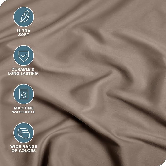 Bare Home 2-Pack Fitted Bottom Sheets King - Image 2