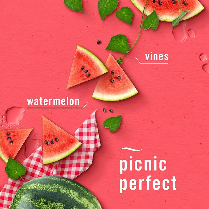 Febreze Scented Candle, Sweet Watermelon Vine Scent, 11 oz 4 Wick Candle - Image 3