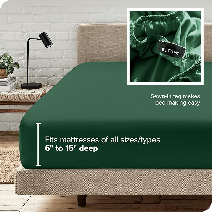 Bare Home Fitted Bottom Sheet King Size - Image 6