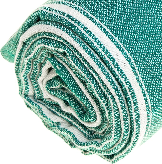 Bersuse Towels Anatolia XL Beach Blanket Throw Blanket Turkish Towel 100% - Image 7