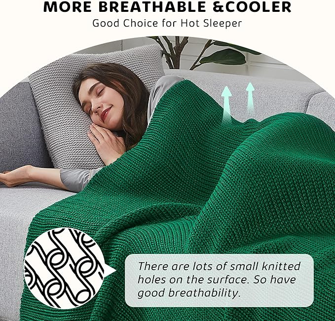 L'AGRATY Knitted Weighted Blanket - Image 4