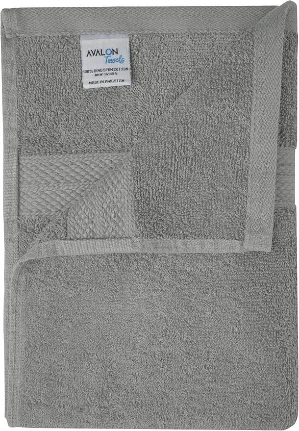 Avalon Towels Bath Towels for Bathroom 100% Cotton Silver Bathroom Towels Pack - Image 6