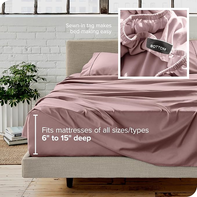Bare Home Split Head Flex King Sheet Set - Image 6